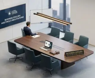 Business English for Meetings & Negotiations. اللغة الإنجليزية للأعمال: الاجتماعات والمفاوضات